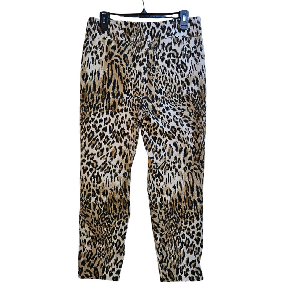 Leopard Pants Ladies LG Nice Quality Stretchy by Premise B79 - Picture 2 of 4
